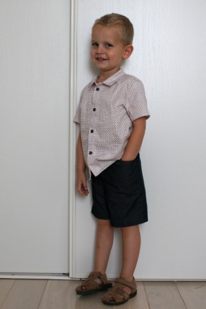 Chemise et bermuda Les Fusettes, août 2014 Chemise et bermuda Les Fusettes